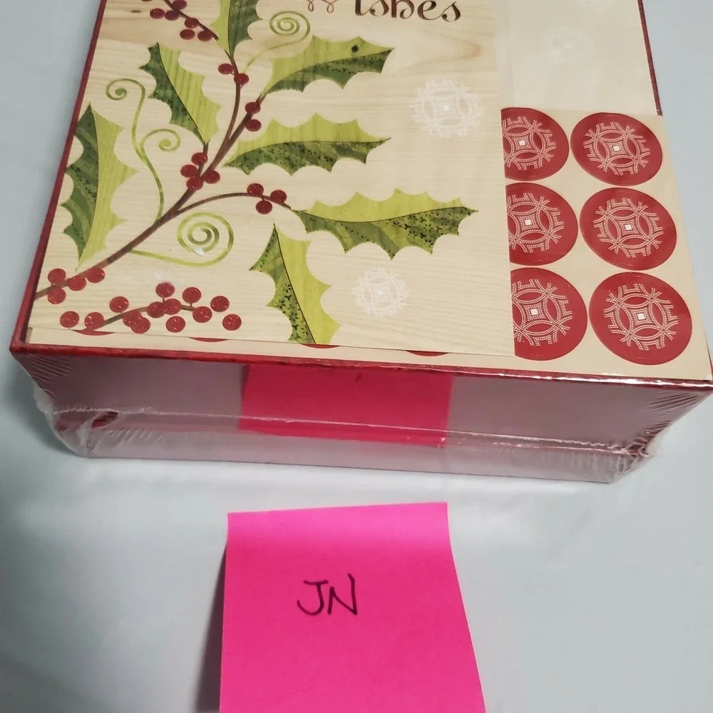 Christmas Cards and Envelopes 40 Holiday Cards Set Christmas Wishes for a warm